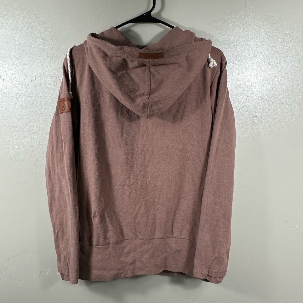 Ampersand Ave Performance Fleece Zip Up Jacket Size Small - Light Brown - Picture 3 of 8